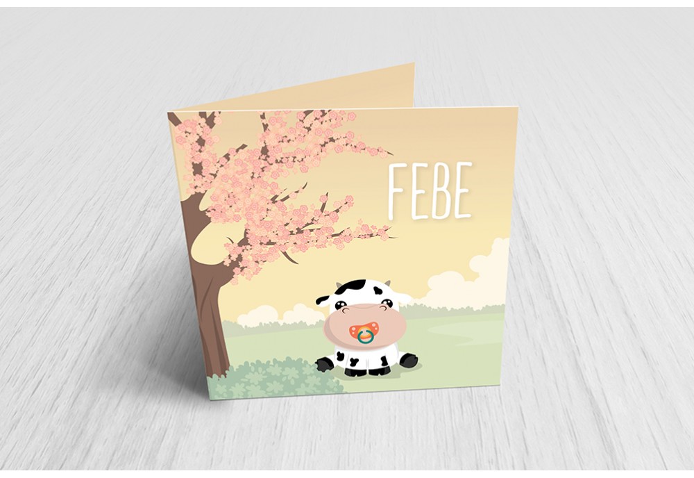 Koetje met fopspeen Koetje met fopspeen